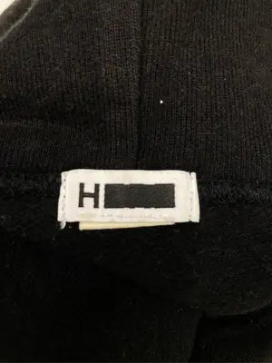 H/パーカー/トップス/ブラック/MEDIUM