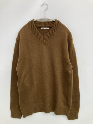 ZARA/ザラ/ニット/セーター/トップス/ブラウン/EUR M/USA M/ MEX 40