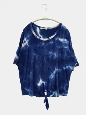 CAUTION TO THE WIND/Tシャツ/カットソー/トップス/ブルー