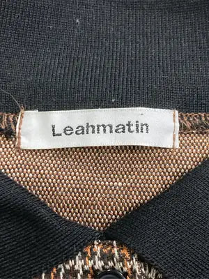 Leahmatin/ポロシャツ/トップス/ブラウン/M