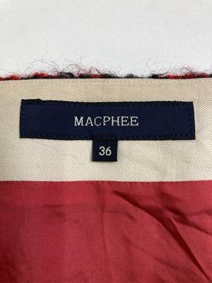 MACPHEE/マカフィー/ショート/ミニスカート/スカート/レッド/36