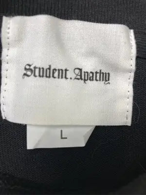Student Apathy/スチューデントアパシー/Tシャツ/カットソー/トップス/ブラック/L