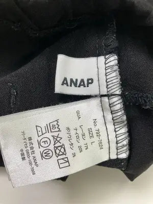ANAP/アナップ/スラックス/パンツ/ブラック/L