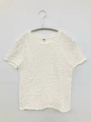 UNIQLO/ユニクロ/Tシャツ/カットソー/トップス/ホワイト/XS