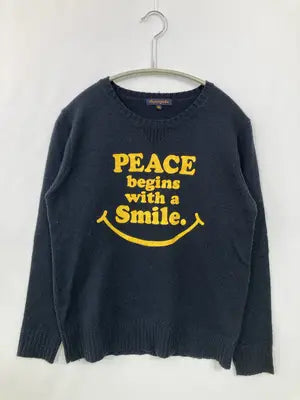 Purple & Yellow/ニット/セーター/トップス/ネイビー/M