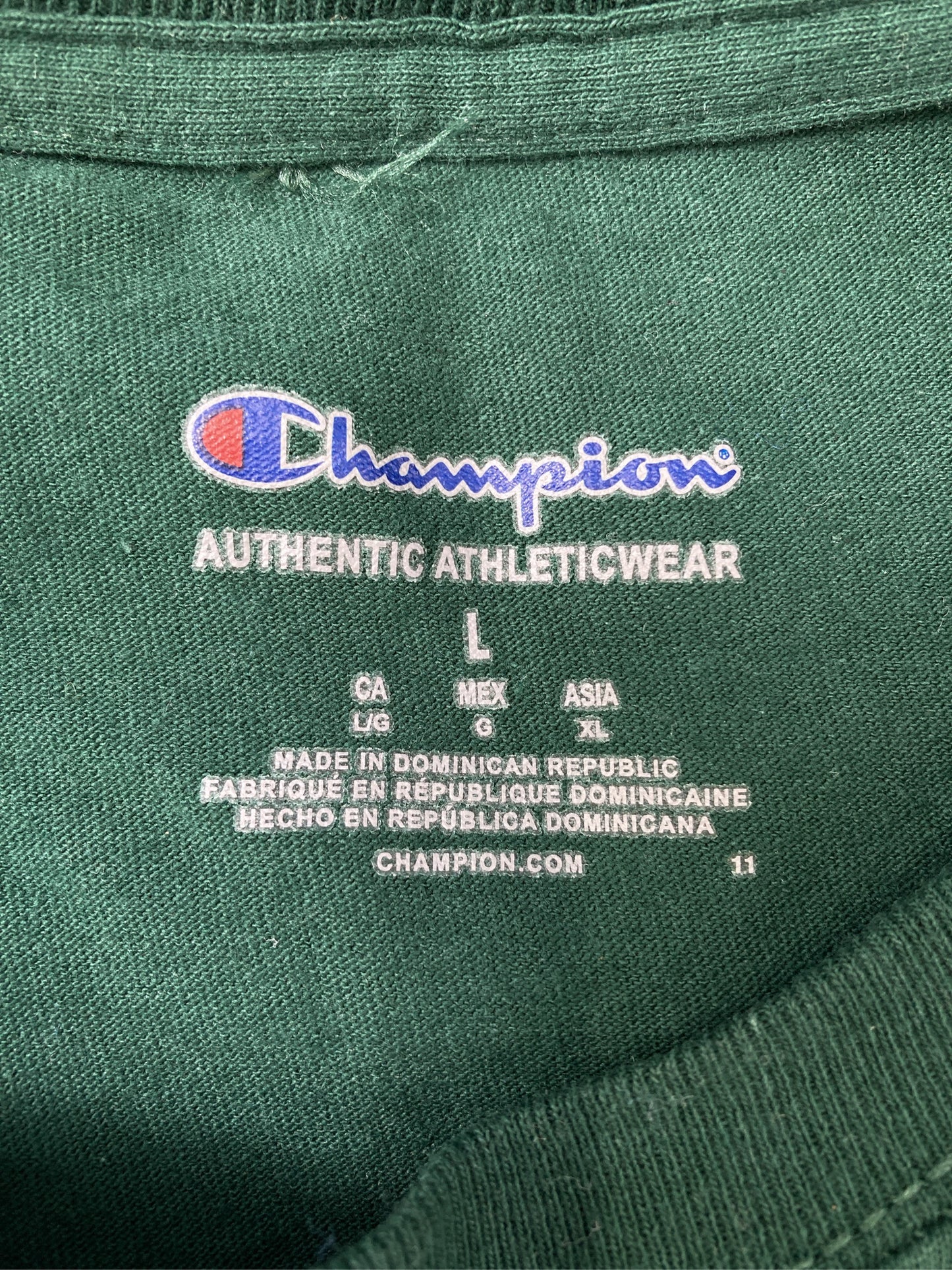 Champion/チャンピオン/Tシャツ/カットソー/トップス/グリーン/XL