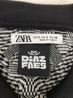 ZARA/ザラ/ポロシャツ/トップス/ブラック/S/38