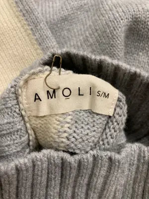 AMOLI/ニット/セーター/トップス/グレー/S/M
