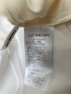 Lily brown/リリーブラウン/シャツワンピース/ワンピース/ドレス/アイボリー/one size