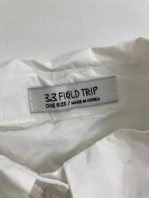 3,3 FIELD TRIP/スリースリーフィールドトリップ/シャツ/ブラウス/トップス/ホワイト/ONE SIZE