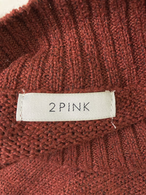 2PINK/ツーピンク/ニット/セーター/トップス/ブラウン/M