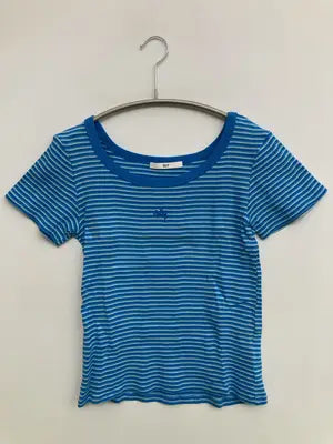 SLY/スライ/Tシャツ/カットソー/トップス/ブルー/FREE