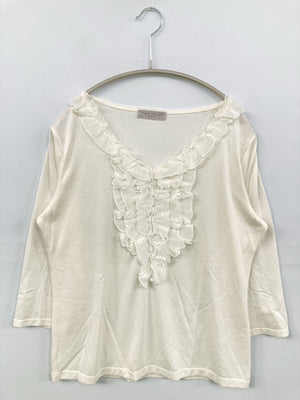 theoria/セオリア/Tシャツ/カットソー/トップス/ホワイト/LL