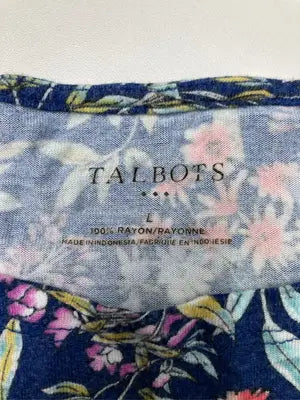 TALBOTS/タルボッツ/Tシャツ/カットソー/トップス/ネイビー/L