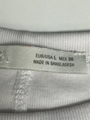ZARA/ザラ/Tシャツ/カットソー/トップス/ホワイト/L