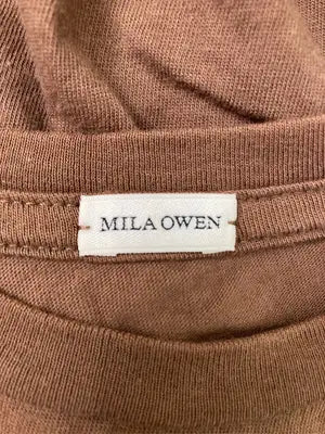 Mila Owen/ミラオーウェン/Tシャツ/カットソー/トップス/ブラウン/0