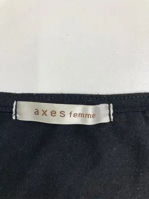 axes femme/アクシーズファム/Tシャツ/カットソー/トップス/ブラック/M