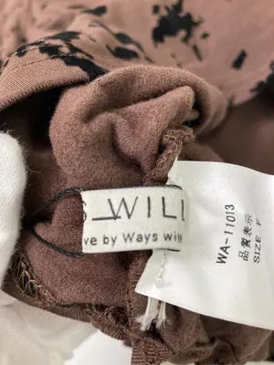 WAYS WILL/Tシャツ/カットソー/トップス/ブラウン/F