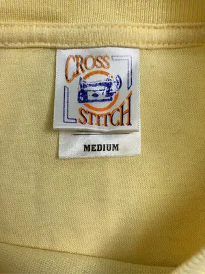 CROSS STITCH/Tシャツ/カットソー/トップス/イエロー/MEDIUM