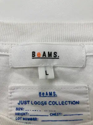 BeAMS./Tシャツ/カットソー/トップス/ホワイト/L