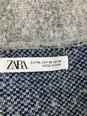 ZARA/ザラ/カーディガン/ボレロ/トップス/グレー/USA XL