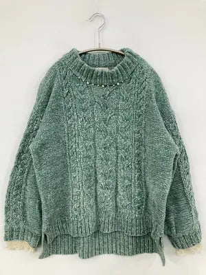 axes femme/アクシーズファム/ニット/セーター/トップス/グリーン/M   バスト79～87   身長154～162