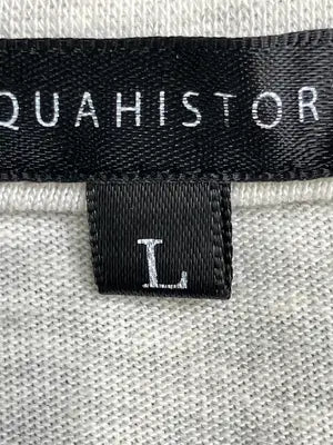 AQUAHISTORY/Tシャツ/カットソー/トップス/グレー/L