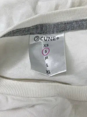 CUNE/キューン/Tシャツ/カットソー/トップス/ホワイト/S