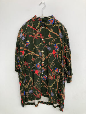 RAGEBLUE/レイジブルー/シャツ/ブラウス/トップス/グリーン/M