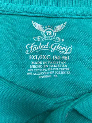 FADED GLORY/フェイデッドグローリー/ポロシャツ/トップス/グリーン/3XL