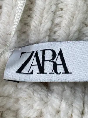 ZARA/ザラ/ニット/セーター/トップス/アイボリー/USA L