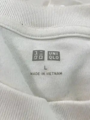 UNIQLO/ユニクロ/Tシャツ/カットソー/トップス/ホワイト/L