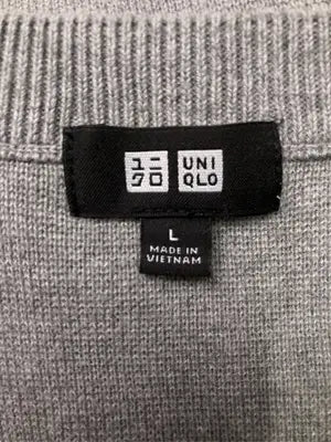 UNIQLO/ユニクロ/ニット/セーター/トップス/グレー/L