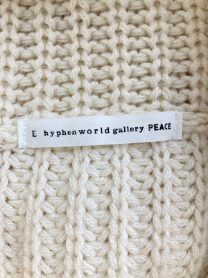 E hyphen world gallery peace/イーハイフンワールドギャラリーピース/ニット/セーター/トップス/アイボリー/F