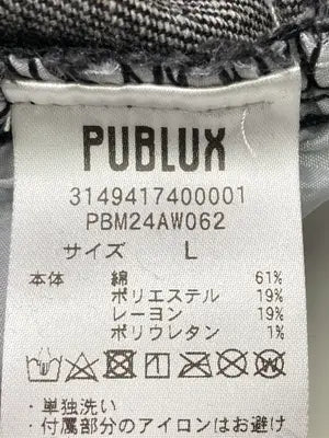 PUBLUX/パブリュクス/デニムパンツ/パンツ/ブラック/L