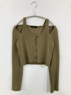 GRANDE/グランデ/アンサンブル/トップス/カーキ