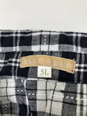 ELLEALLO/Tシャツ/カットソー/トップス/ブラック/5L