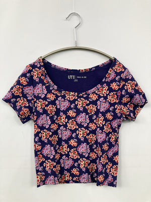 UNIQLO/ユニクロ/Tシャツ/カットソー/トップス/ネイビー/XS