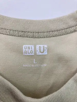 UNIQLO/ユニクロ/Tシャツ/カットソー/トップス/ベージュ/L