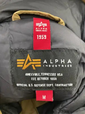 ALPHA INDUSTRIES/アルファインダストリーズ/ダウンジャケット/コート/ジャケット/アウター/ベージュ/M