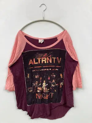 ALTRNTV/Tシャツ/カットソー/トップス/パープル/M