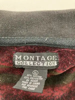 montage/ポロシャツ/トップス/レッド/XL