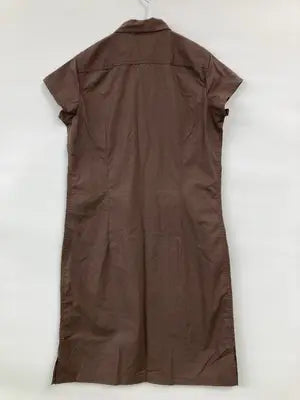 UNIQLO/ユニクロ/シャツワンピース/ワンピース/ドレス/ブラウン/L