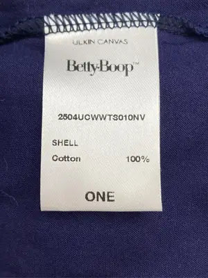 Betty・Boop/ベティブープ/Tシャツ/カットソー/トップス/ネイビー/ONE