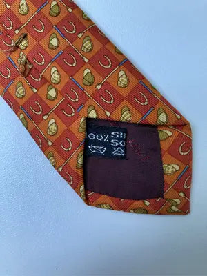 Salvatore Ferragamo/サルヴァトーレフェラガモ/ネクタイ/ファッション雑貨/オレンジ
