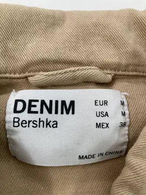 BERSHKA/ベルシュカ/デニムジャケット/ジャケット/アウター/ベージュ/USA M