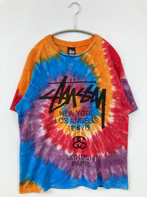 stussy/ステューシー/Tシャツ/カットソー/トップス/オレンジ/MEDIUM