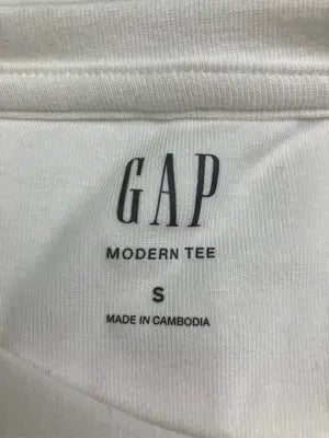 GAP/ギャップ/Tシャツ/カットソー/トップス/ホワイト/S