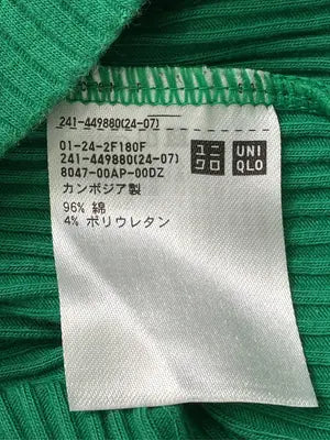 UNIQLO/ユニクロ/ニット/セーター/トップス/グリーン/S