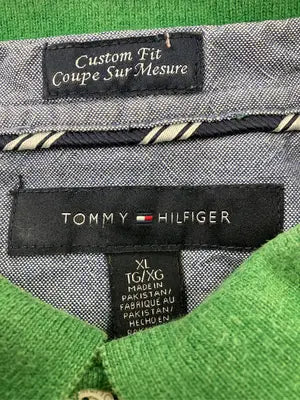 TOMMY HILFIGER/トミーヒルフィガー/ポロシャツ/トップス/グリーン/XL